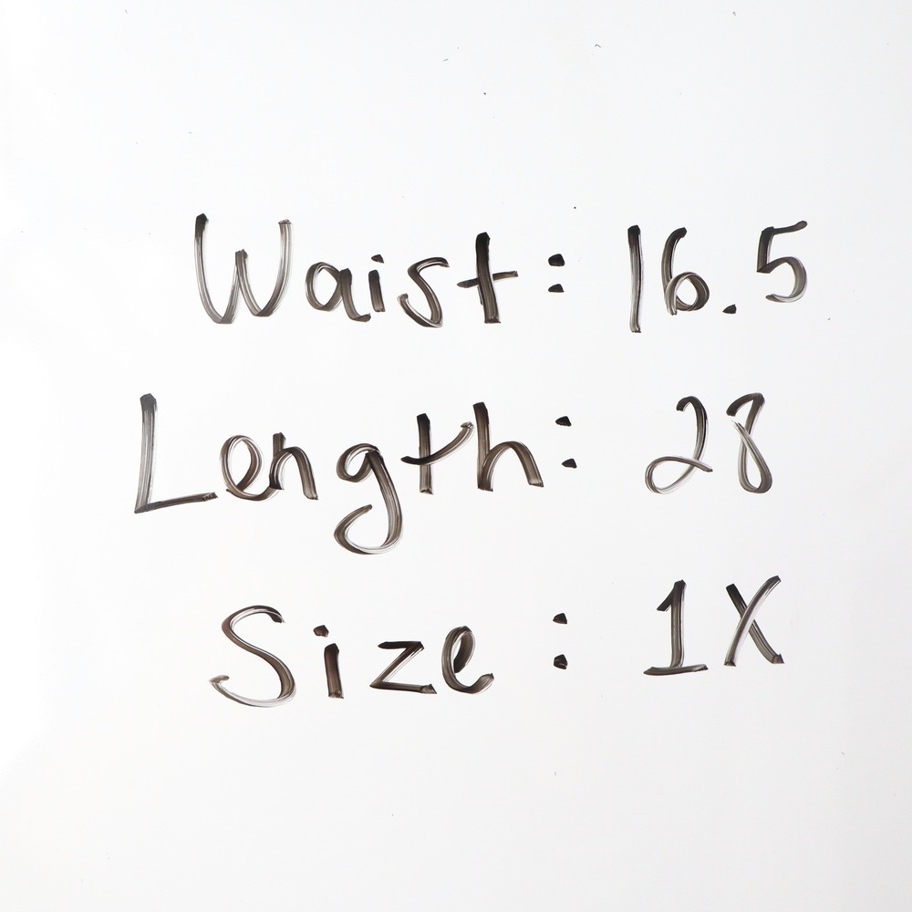 Naked Wardrobe Black Bodycon Midi Skirt Plus Size 1X Made in USA - Picture 7 of 8